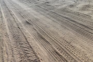 Naklejka premium Rural road for cars and transport