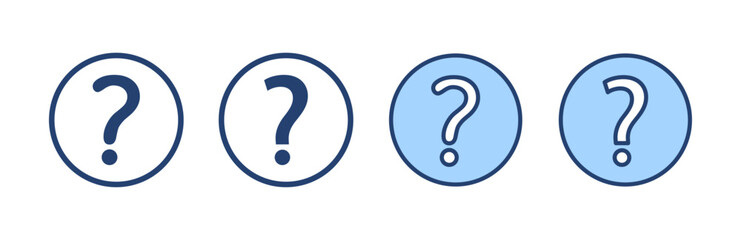 Question icon vector. question mark sign and symbol