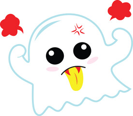 cute white little ghost