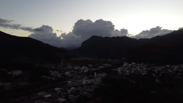 view of the sunrise on Venda Nova do Imigrante - Espirito Santo Brazil