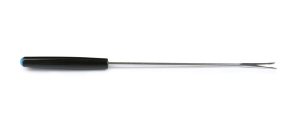 Fondue fork isolated on white. Kitchen equipment
