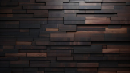 Horizontal Shiplap with Depth, Dark Brown Wood Wall Textured Background