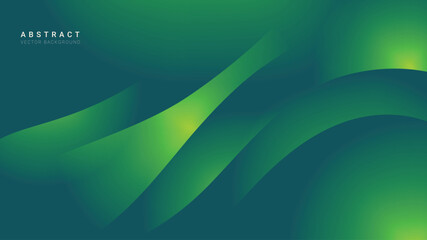 Abstract vector background bg futuristic gradients and lights green