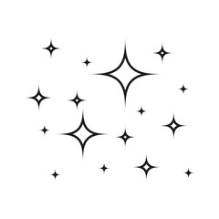 Shine icon. Clean star illustration sign. Vector illustration. EPS 10.