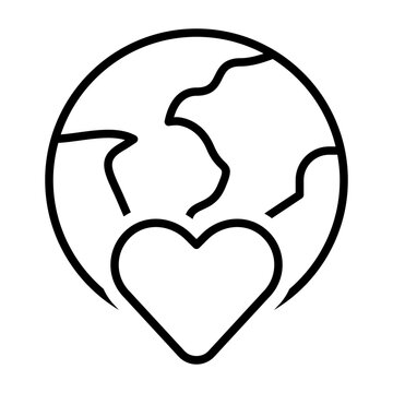 Earth Heart Icon