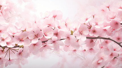 Spring flower banner panorama