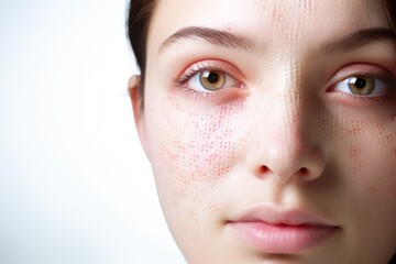 Skin diseases-allergies, psoriasis, eczema, dermatitis, Symptoms of health issues and disease, pain, stress on human, diseases symptoms concept