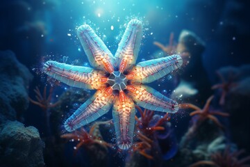 starfish in aquarium, Generative AI