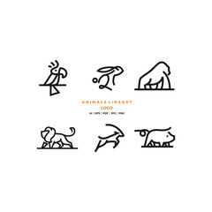 animal modern line vector bundle 