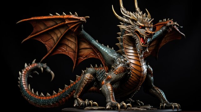 fantasy dragon's eerie den portrait