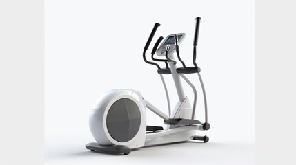 Elliptical realistic 8k isolate white background.Generative AI