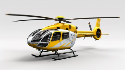 Eurocopter EC135 flying realistic photo professional.Generative AI