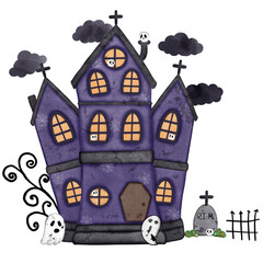 Halloween haunted house