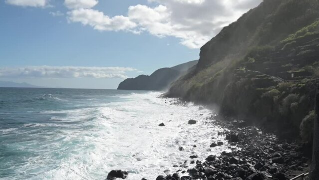 Wild Coast at Pescante de Agulo, La Gomera, Canary Islands, Spain, Europe