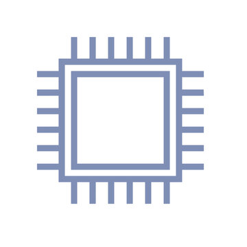 Computer technology icon symbol vector image. Illustration of the dekstop monitor display design image