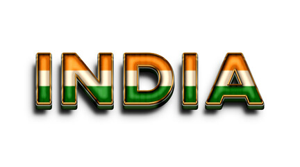 india png text effect