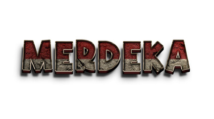 Fototapeta premium merdeka png text effect