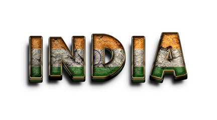 india png text effect