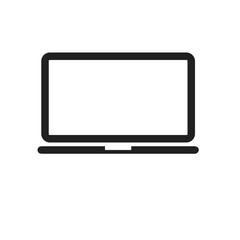 Computer technology icon symbol vector image. Illustration of the dekstop monitor display design image