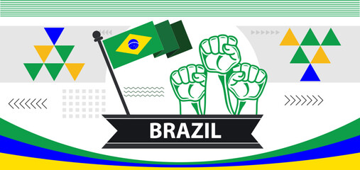 Brazil national day Creative Banner Design. professional creative banner Design..eps