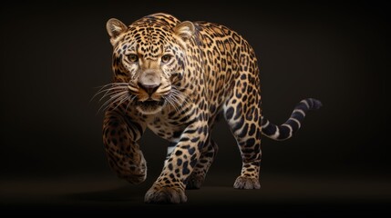 leopard in the dark