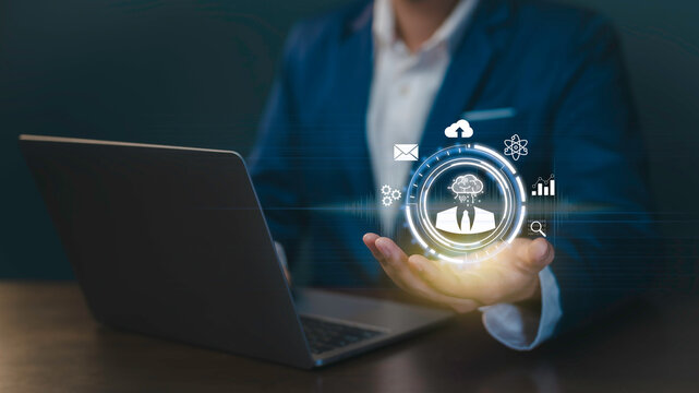 Human centric connection command and artificial intelligence (Ai), Analysis marketing in futuristic, technology for humanity, Marketing 6.0 for sme digital era on blockchain data.