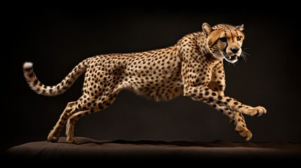 portrait of a cheetah - obrazy, fototapety, plakaty