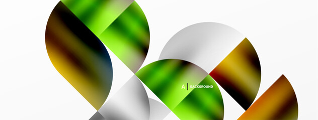 Exquisite backdrop marrying modern minimalism with metallic allure. Featuring round triangles, it exudes geometric sophistication and understated charm for wallpaper, banner, background, landing page