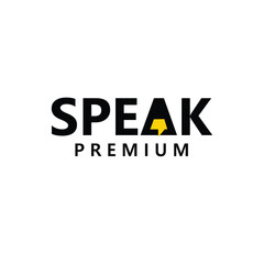 Talk speech chat letter logo icon design