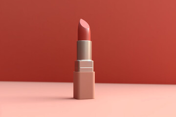 ai generate A cosmetic product mockup such as a lipstick - obrazy, fototapety, plakaty