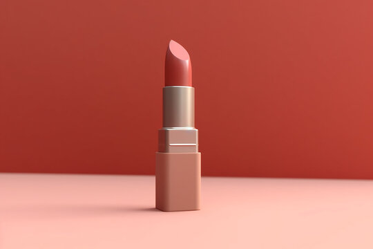 ai generate A cosmetic product mockup such as a lipstick