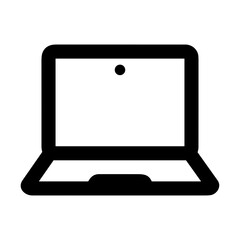 Computer technology icon symbol vector image. Illustration of the dekstop monitor display design image