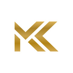 Monogram initial K letter mark logo design. Monogram design vector K logo. Monogram initial letter mark K logo. Design simple K monogram