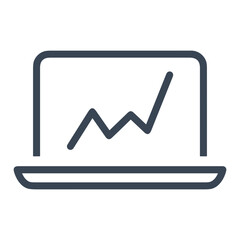 Computer technology icon symbol vector image. Illustration of the dekstop monitor display design image