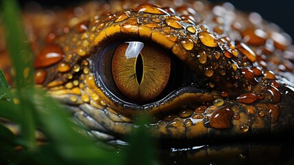 macro eye snake
