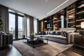 Luxury modern remodeled apartment with closets and walk-ins that has been professionally staged