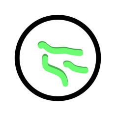 bacteria treponema pallidum icon