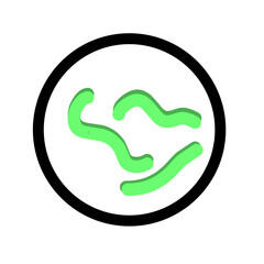 bacteria treponema pallidum icon