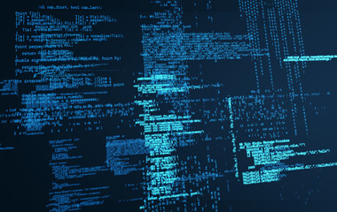 Fototapeta premium Digital png illustration of blue digital interface on transparent background