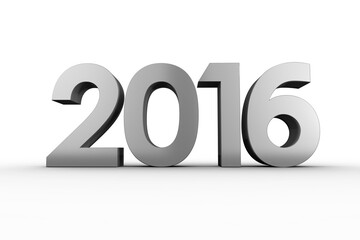 Digital png illustration of year 2016 on transparent background