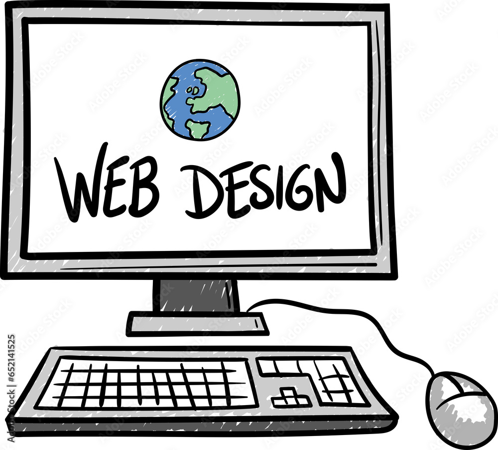 Fototapete digital png illustration of computer screen web design text on transparent background