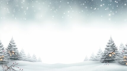 Obraz premium Christmas minimalistic drawing postcard 