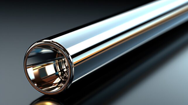 metal pipes .product warehouse at pipe production. 