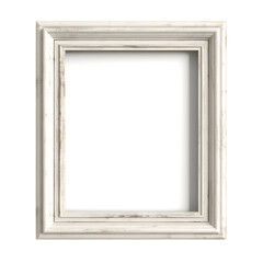Square Wooden Frame Isolated on Transparent Background
