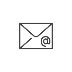 Email message line icon