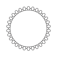 circle frame with line style 2