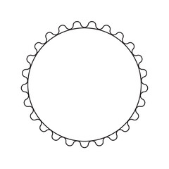 circle frame with line style 2