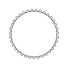 circle frame with line style 2