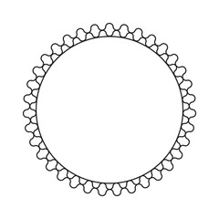 circle frame with line style 2