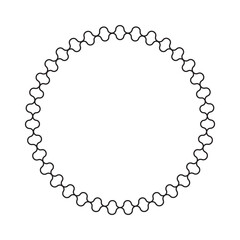 circle frame with line style 2